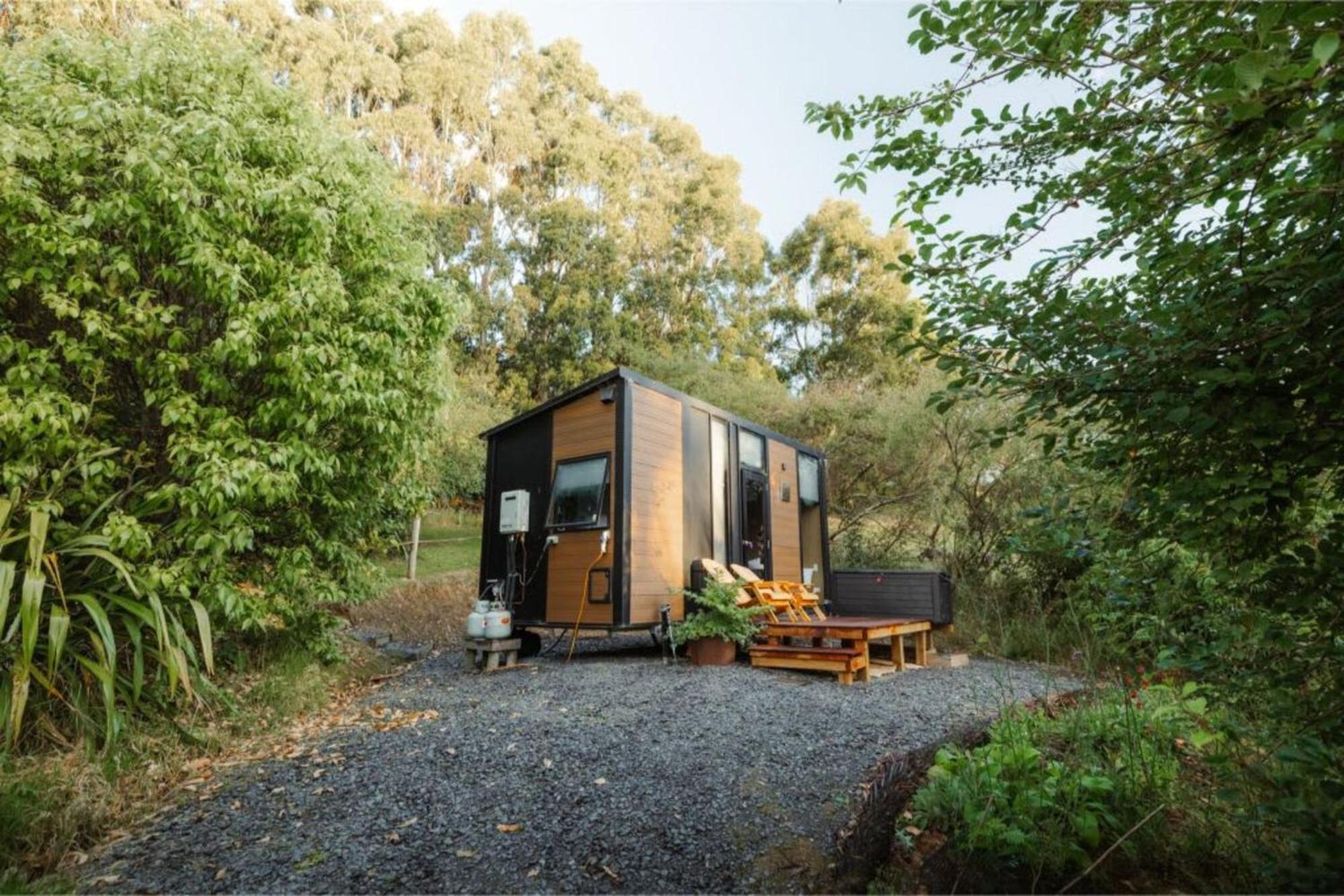 Villa Tranquility Tiny House By Tiny Away Owaka Exterior foto