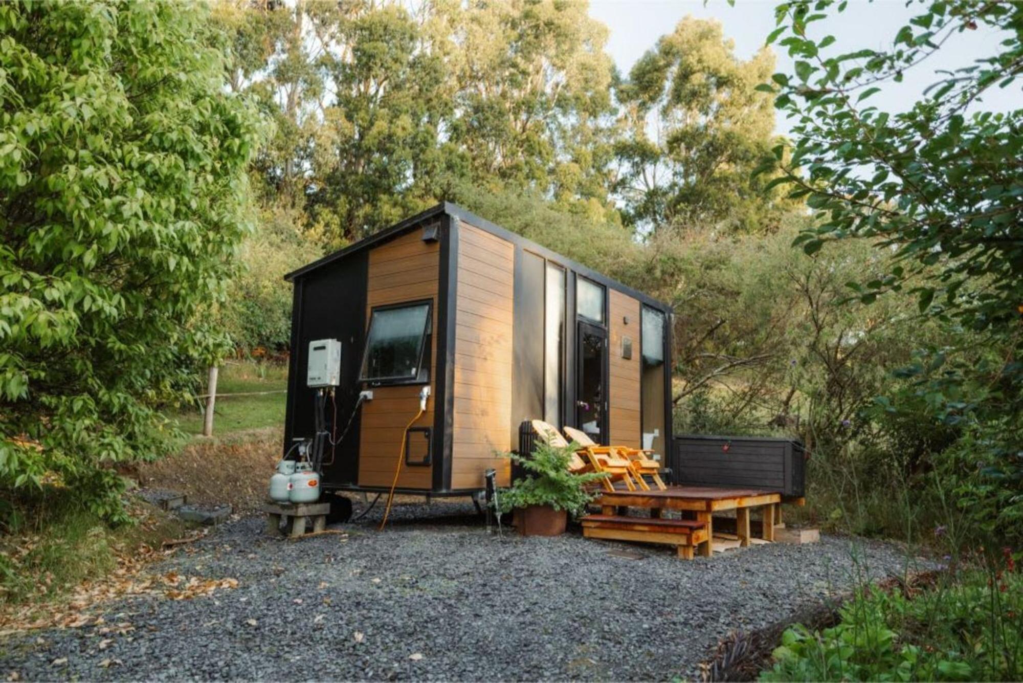 Villa Tranquility Tiny House By Tiny Away Owaka Exterior foto