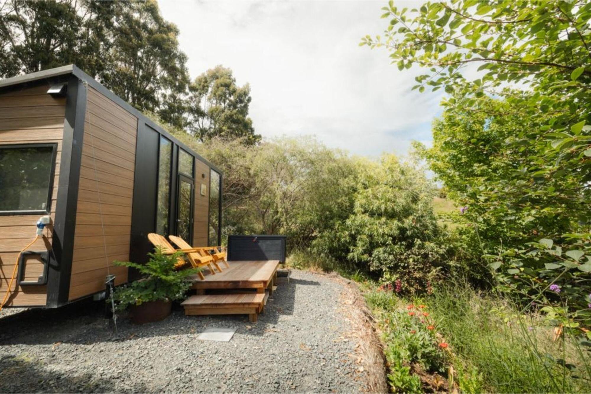 Villa Tranquility Tiny House By Tiny Away Owaka Exterior foto